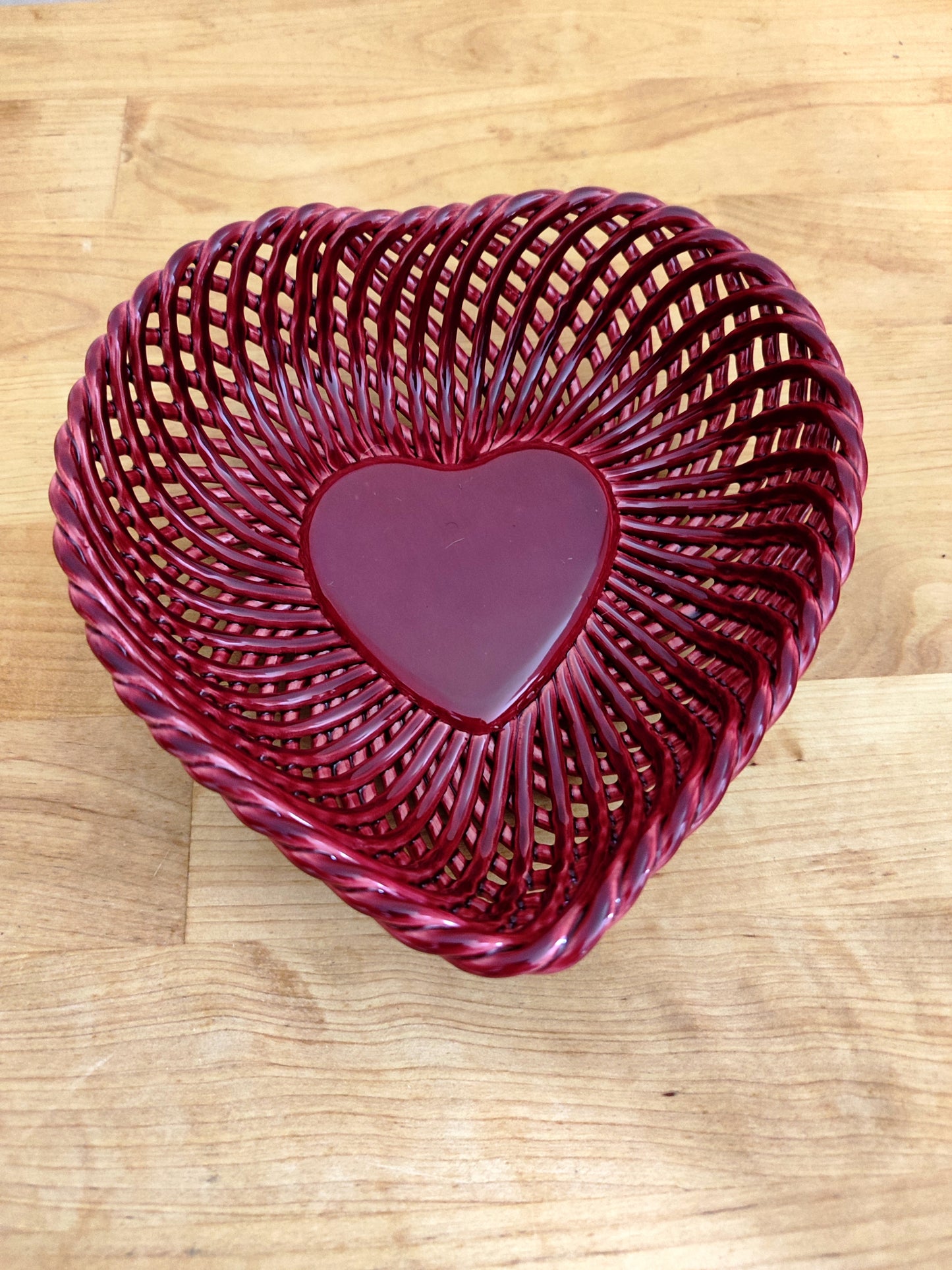 Cuore "Spaghetto" in Ceramica Artigianale