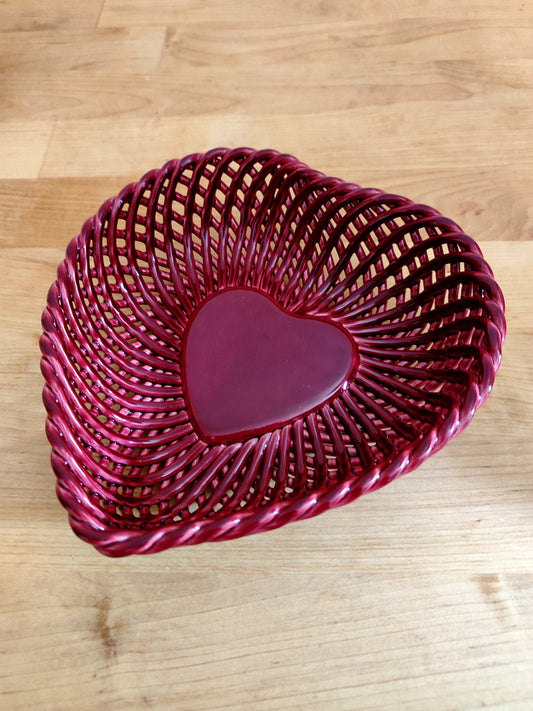 Handcrafted Ceramic Spaghetti-Texture Heart