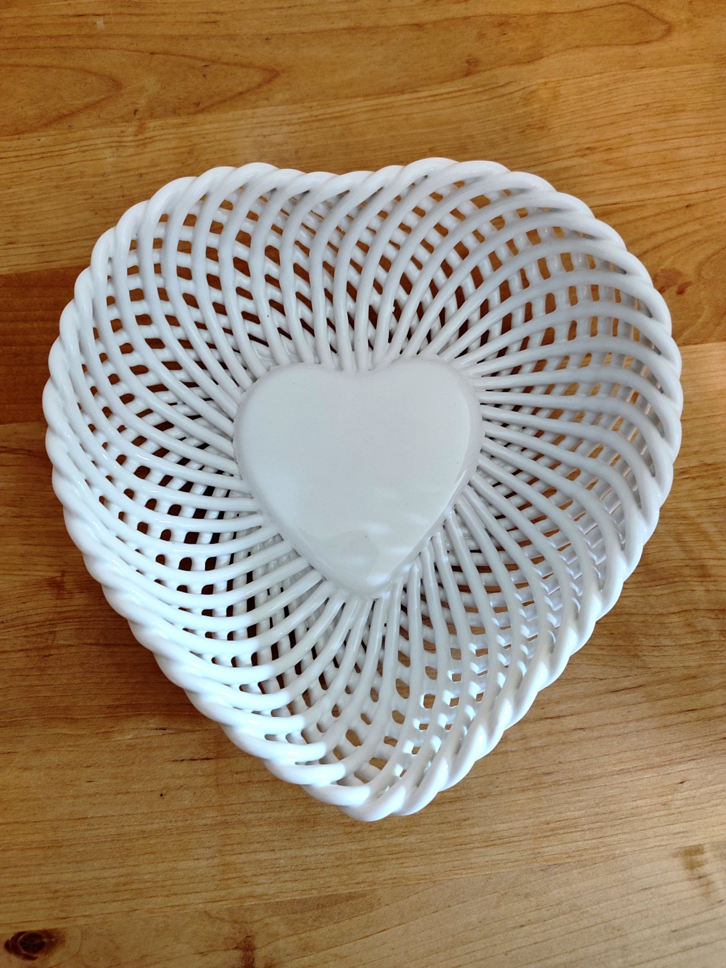 Cuore "Spaghetto" in Ceramica Artigianale