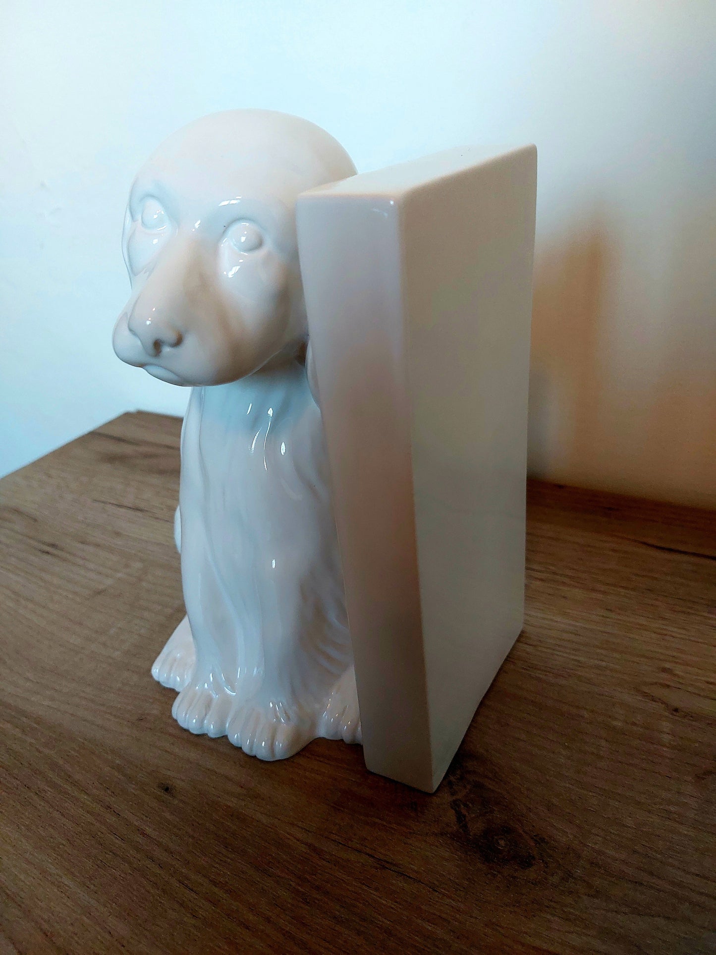 Fermalibri "Fedeltà" in Ceramica Artigianale